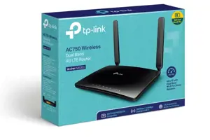 TP-Link Archer MR200, "Wi-Fi 5" (802.11ac), dviejų dažnių (2,4 GHz / 5 GHz), Ethernet LAN, 3G, juodas, stalinis maršrutizatorius