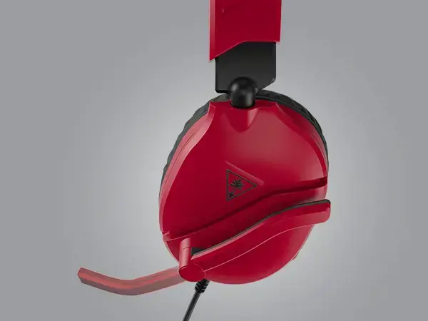 "Turtle Beach Recon 70" žaidimų ausinės, skirtos "Nintendo Switch", laidinės, žaidimų, 20 - 20000 Hz, 571,5 g, ausinės, juodos, raudonos spalvos
