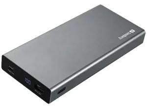 "Sandberg Powerbank" USB-C PD 100W 20000, 20000 mAh, ličio jonų (Li-Ion), greitasis įkrovimas 3.0, …