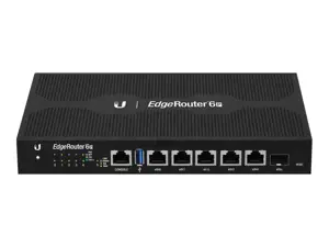 UBIQUITI ER-6P Ubiquiti ER-6P EdgeRouter 6P - 5x Gigabit maršrutizatorius su 24 V pasyviuoju PoE, 1xSFP