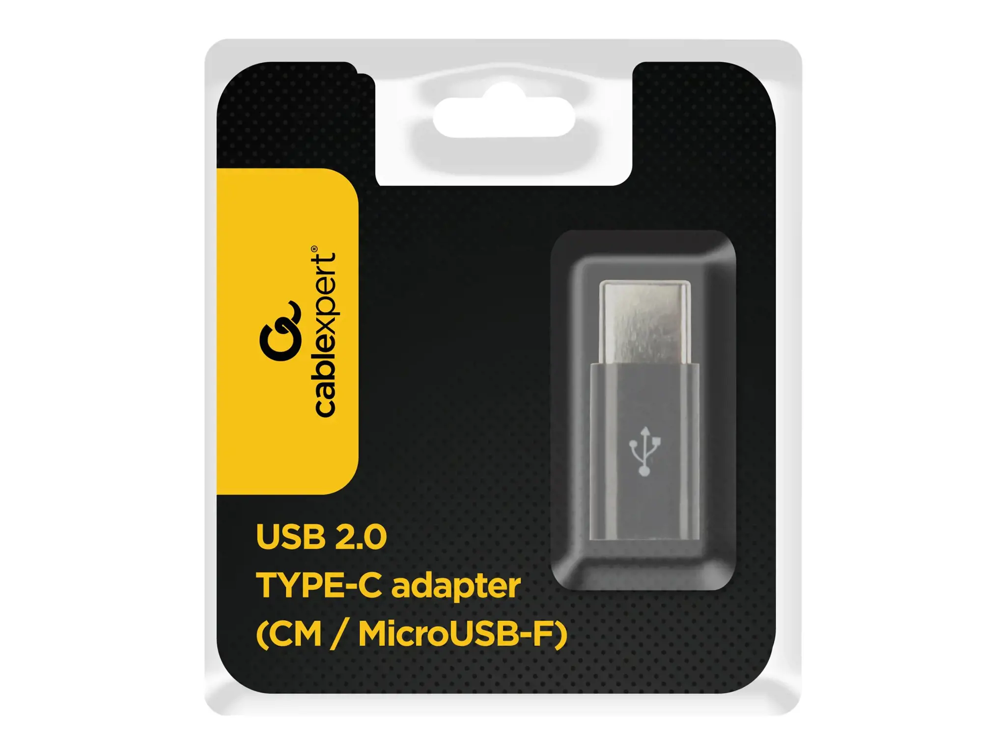 GEMBIRD A-USB2-CMmF-01 Gembird USB 2.0 Type-C OTG adapteris (CM/MicroUSB-F), juodas