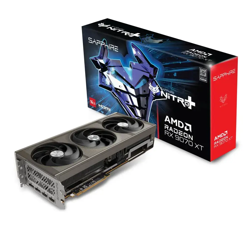 Vaizdo plokštė SAPPHIRE Radeon RX 9070 XT 16 GB, GDDR6, 11348-01-20G.