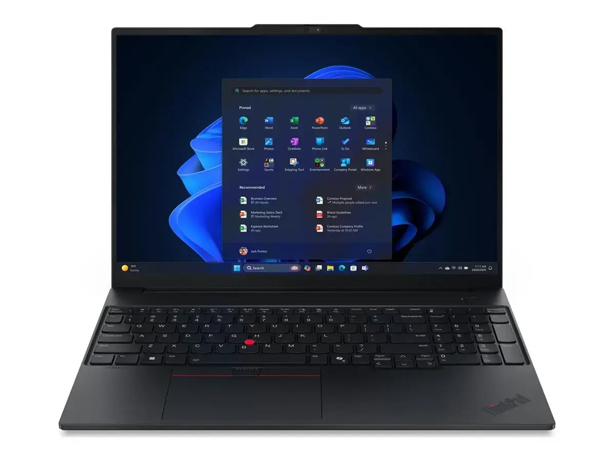 Nešiojamas kompiuteris Lenovo ThinkPad E16 G3 AMD, AMD Ryzen 5 230 (Max. 4.90GHz, 16M, 6C), 512 GB, 16 Coliai, Windows 11 Pro