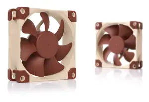 Noctua NF-A8 PWM kompiuterio aušinimo sistema Kompiuterio korpuso ventiliatorius 8 cm, smėlio spalvos, rudas