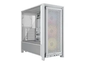 Corsair PC Case | Frame 4000D RS ARGB Modular | White | Mid-Tower | Power supply included No