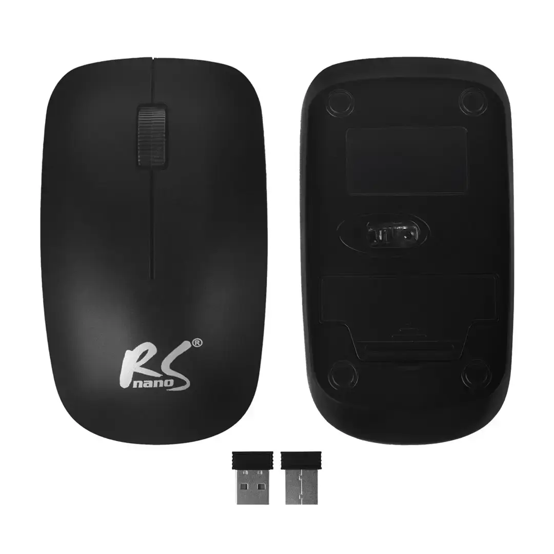 NanoRS Wireless Keyboard and Mouse Combo with Ergonomic Design – RS580 for Smooth and Efficient Use