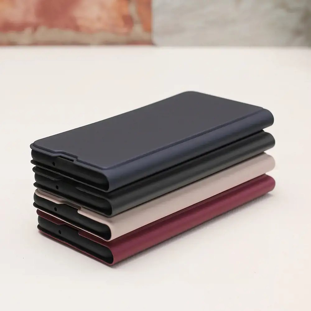 Išmanusis minkštas dėklas Motorola Moto G53 burgundy