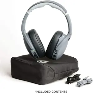 "Skullcandy" belaidės ausinės "Crusher Evo" su mikrofonu, belaidės, "Chill Grey