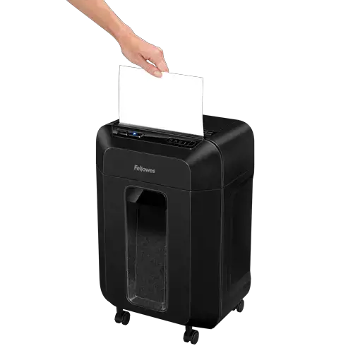 "Fellowes Automax 80M", smulkinimas dalelėmis, 22 cm, 4 x 12 mm, 17 L, 4 ratukai, 80 lapų