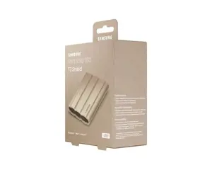 SAMSUNG nešiojamasis SSD T7 Shield 1TB USB 3.2 Gen 2 + IPS 65 smėlio spalvos