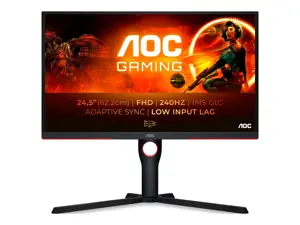 Monitorius AOC 24.5inch 1920x1080 VA Flat HAS DP 2xHDMI Brightness 300cd/m2 AOC Gaming