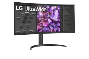 Monitorius LG 34WQ75C-B, 86.4 cm (34"), 3440 x 1440 pixels, Quad HD, LCD, 5 ms, Black