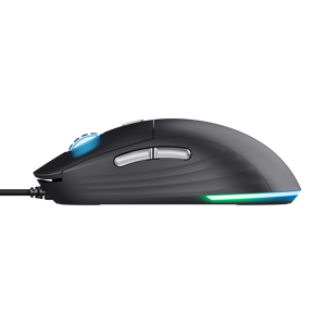 Trust GXT 925 REDEX II, Right-hand, Laser, USB Type-A, 10000 DPI, Black