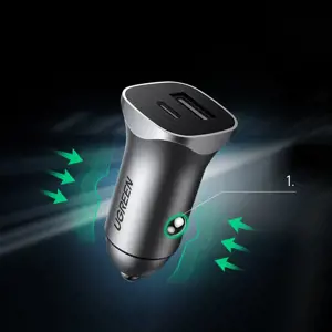 Ugreen 30780, Automatinis, Cigarų žiebtuvėlis, 12 V, juodas