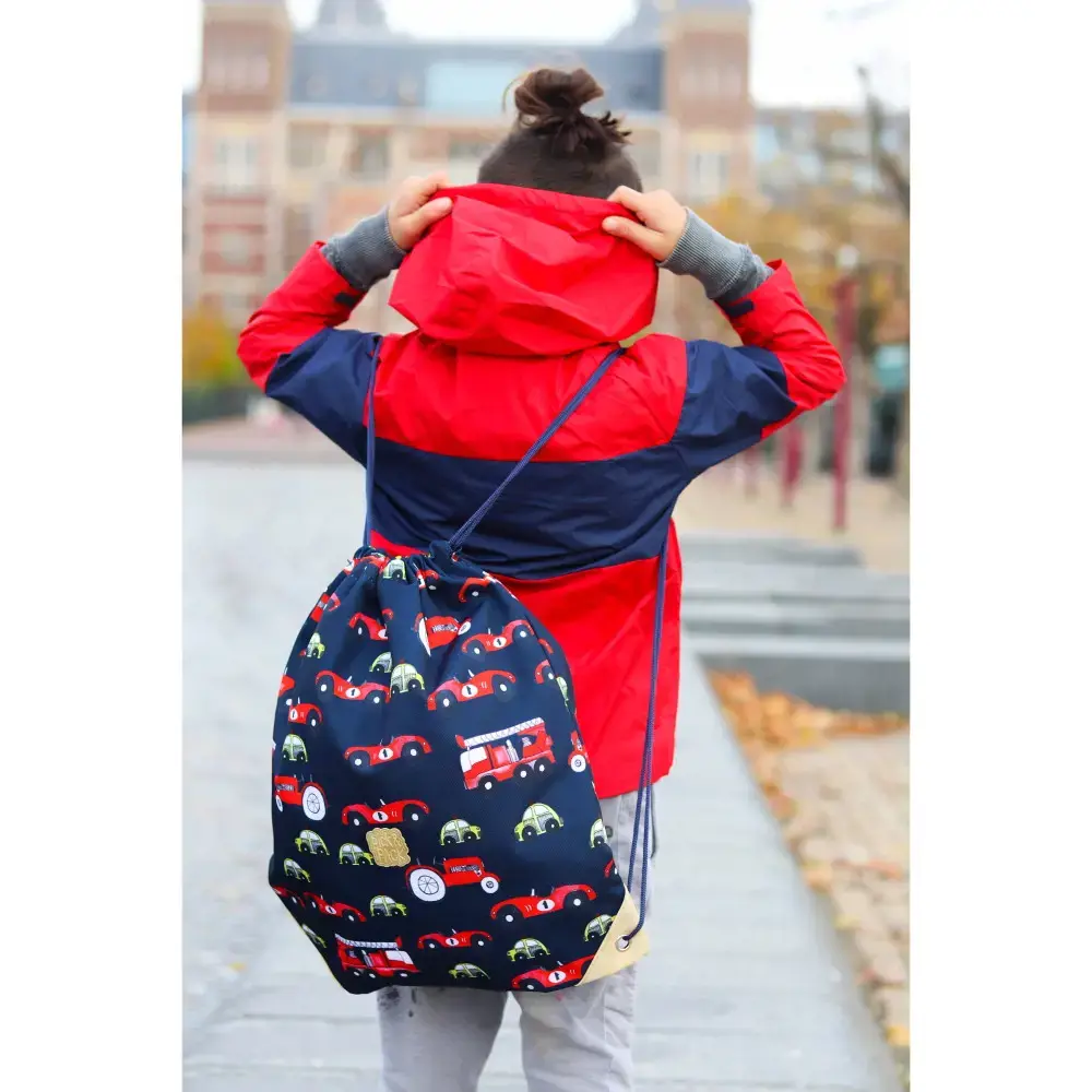 Pick & Pack vaikiškas sportinis maišelis - mašinos