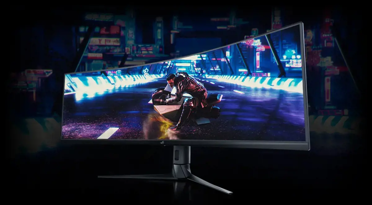 Monitorius ASUS XG49VQ 49inch Gaming monitor VA UWQHD 4ms up to 144Hz 3840x1080 450cd/m2 3Y