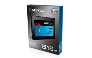 SSD diskas ADATA Ultimate SU800 512 GB, 2.5", Serial ATA III