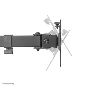 NEOMOUNTS BY NEWSTAR Monitor Dual-DeskMount 10-32inch clamp/grommet Full motion Tilt Swivel Pivot juoda