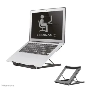 Neomounts by Newstar foldable laptop stand, Notebook stand, Black, 25.4 cm (10"), 38.1 cm (15"), 5 …