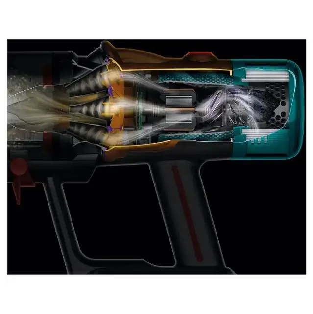 Dyson V12 Submarine 3-in-1 stick vacuum Battery Dry&wet HEPA Bagless 0.35 L Nickel, Yellow