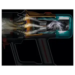 Dyson V12 Submarine 3-in-1 stick vacuum Battery Dry&wet HEPA Bagless 0.35 L Nickel, Yellow