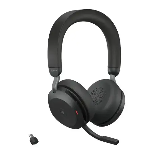 "Jabra Evolve2 75" - USB-C MS Teams - Juoda, belaidis, biuro / skambučių centras, 20 - 20000 Hz, 197 g, ausinės, juoda