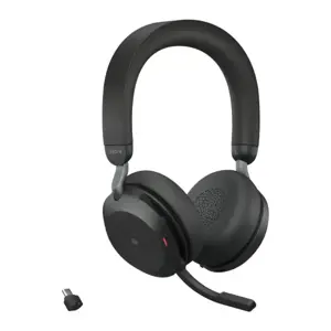 "Jabra Evolve2 75" - USB-C MS Teams - Juoda, belaidis, biuro / skambučių centras, 20 - 20000 Hz, 197 g, ausinės, juoda