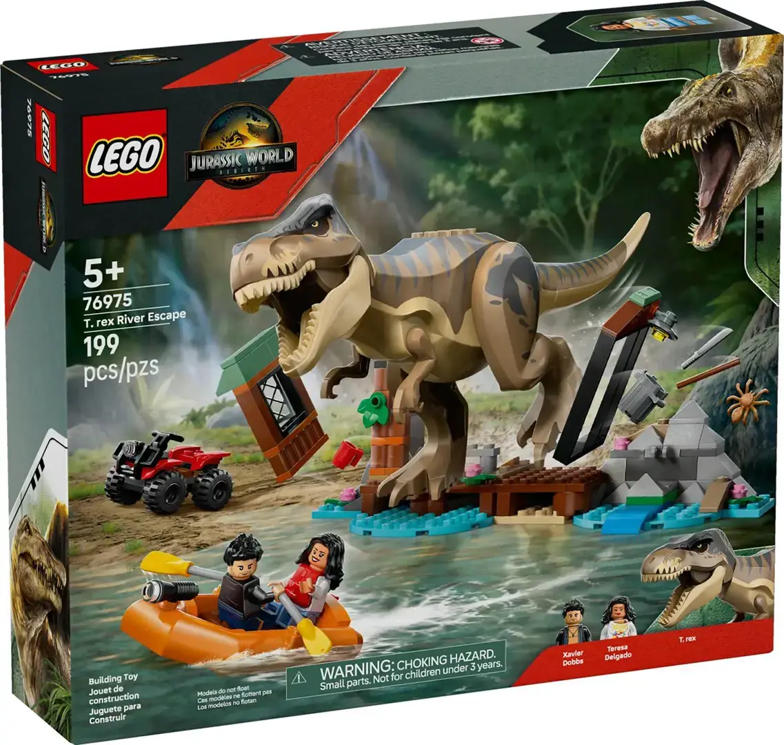 LEGO JURASSIC WORLD 76975 T-Rex River Escape