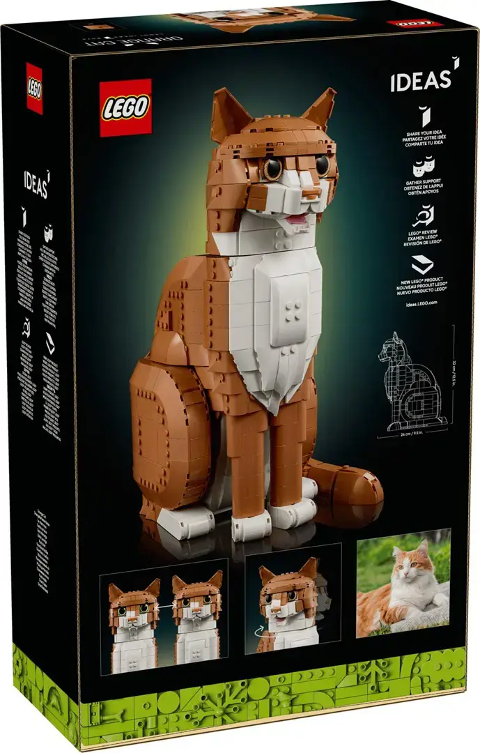 LEGO IDEAS 21376 Orange Cat