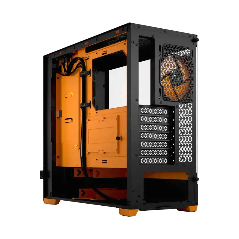 FRACTAL DESIGN "Pop Air" RGB oranžinis šerdis TG skaidrus atspalvis