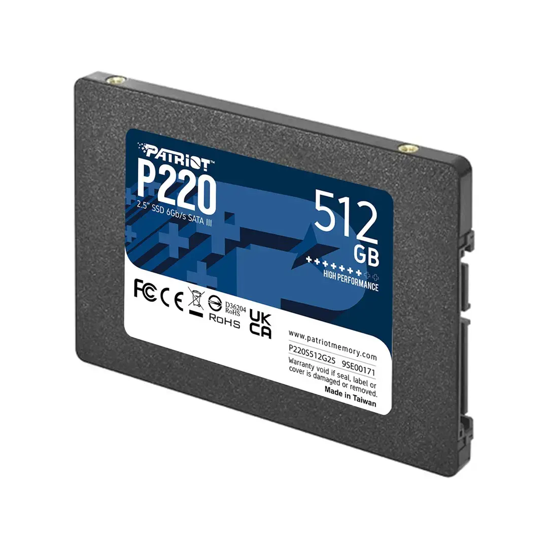 SSD diskas PATRIOT MEMORY P220S512G25 512 GB, 2.5", Serial ATA III