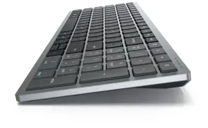 DELL KB740, pilno dydžio (100%), RF belaidis + "Bluetooth", žirklinis klavišų jungiklis, QWERTY, pilka, juoda