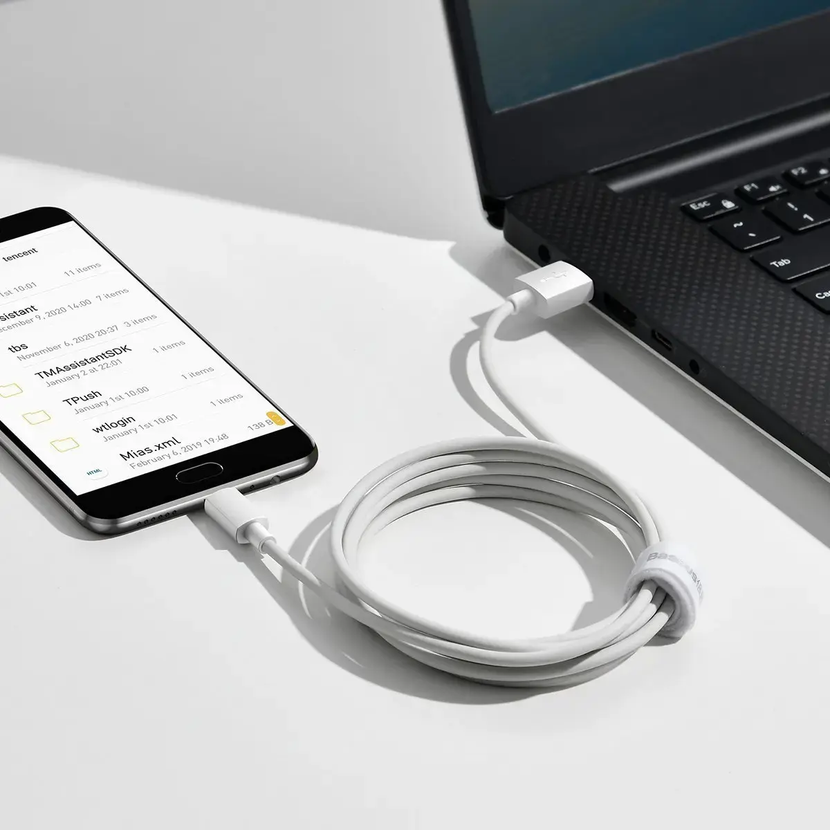USB IR MICROUSB KABELIS 1,5 M/BALTAS TZCAMZJ-02 BASEUS