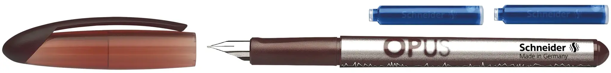 Plunksnakotis SCHNEIDER Opus, dešiniarankiams ir kairiarankiams, plastikinis korpusas, įvairių spalvų, blisteryje