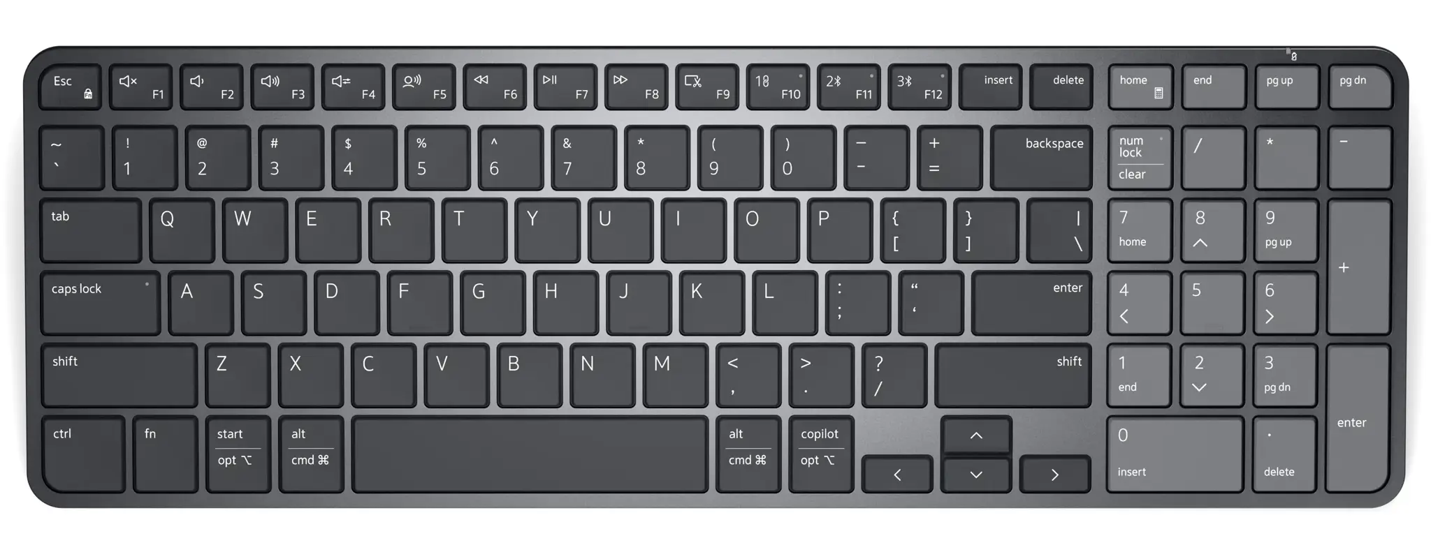 Dell Pro 7 Rechargeable Compact Keyboard - KB746 - US International (QWERTY)