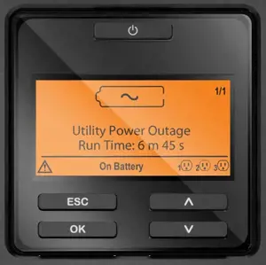 APC SRT2200RMXLI-NC, Double-conversion (Online), 2.2 kVA, 1980 W, Sine, 160 V, 275 V