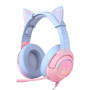 Žaidimų ausinės ONIKUMA K9 Pink/Blue