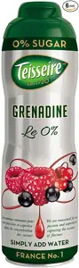 Sirupas TEISSEIRE, Grenadine, be cukraus, 0,6l