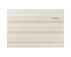 SAMSUNG nešiojamasis SSD T7 Shield 1TB USB 3.2 Gen 2 + IPS 65 smėlio spalvos