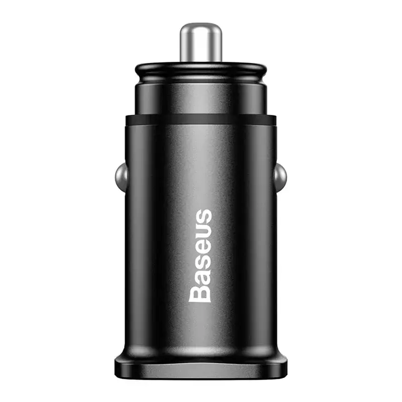 Baseus Square Car Charger 2xUSB QC3.0 5A 30W (Black)