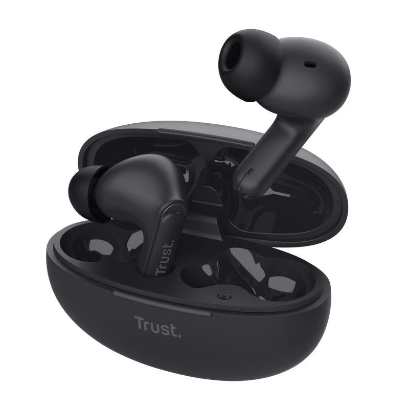 Trust Yavi, True Wireless Stereo (TWS), Calls/Music, 20 - 20000 Hz, 37 g, Headset, Black