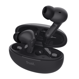 Trust Yavi, True Wireless Stereo (TWS), Calls/Music, 20 - 20000 Hz, 37 g, Headset, Black