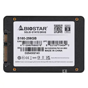 SSD diskas BIOSTAR S160-256GB 256 GB, 2.5", Serial ATA III
