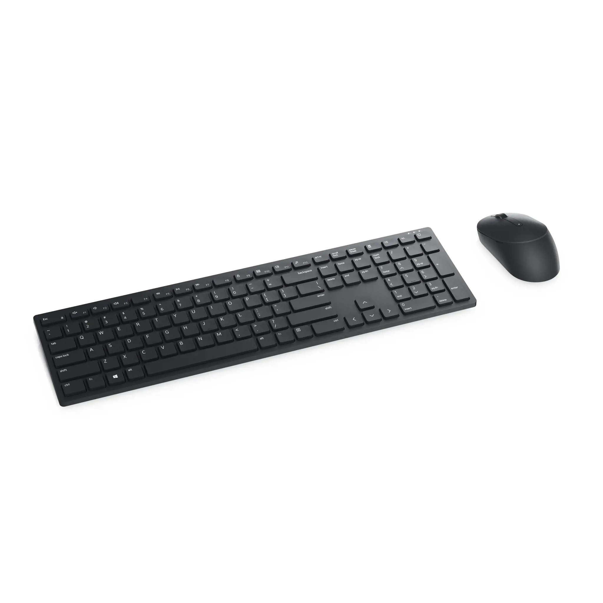 DELL KM5221W, pilno dydžio (100%), RF belaidis, QWERTY, juodas, pelė pridedama