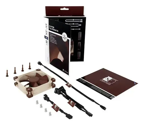 Noctua NF-A9 PWM kompiuterio aušinimo komponentas Kompiuterio korpuso ventiliatorius 9,2 cm, smėlio spalvos, rudas