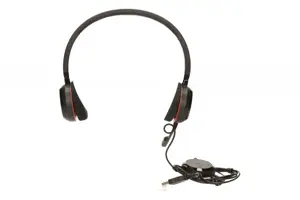 Jabra EVOLVE 20 MS Stereo, laidinis, biurui / skambučių centrui, 150 - 7000 Hz, 171 g, ausinės, juodos spalvos