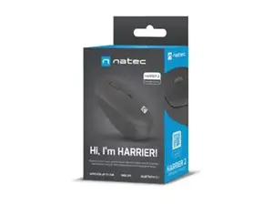 NATEC belaidė pelė "Harrier 2" 1600DPI "Bluetooth 5.1", juoda