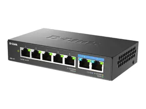 D-Link DMS-107/E, nevaldomas, Gigabit Ethernet (10/100/1000)