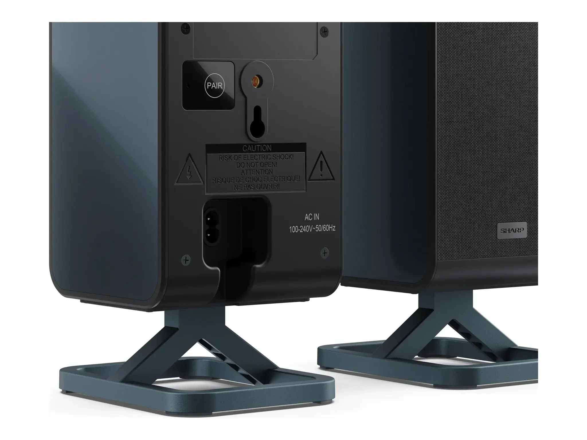 Sharp | 2.0.2 Wireless Rear Surround Speakers | HT-SPR52021(BK)