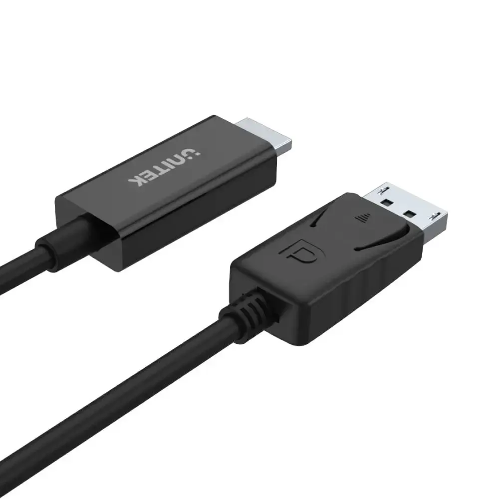 UNITEK Y-5118CA vaizdo kabelio adapteris 1,8 m HDMI A tipo (standartinis) DisplayPort juodas